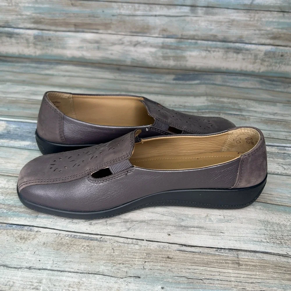 Hotter‎ Calypso Size 7.5 EXF Cut out Womens leather suede comfort Shoes